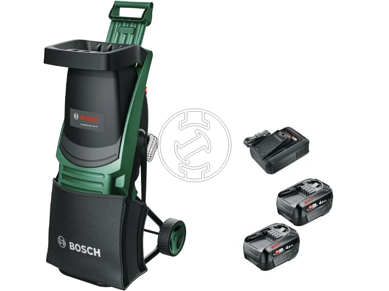 Bosch UniversalShredder akkus ágaprítógép 2x4,0 Ah