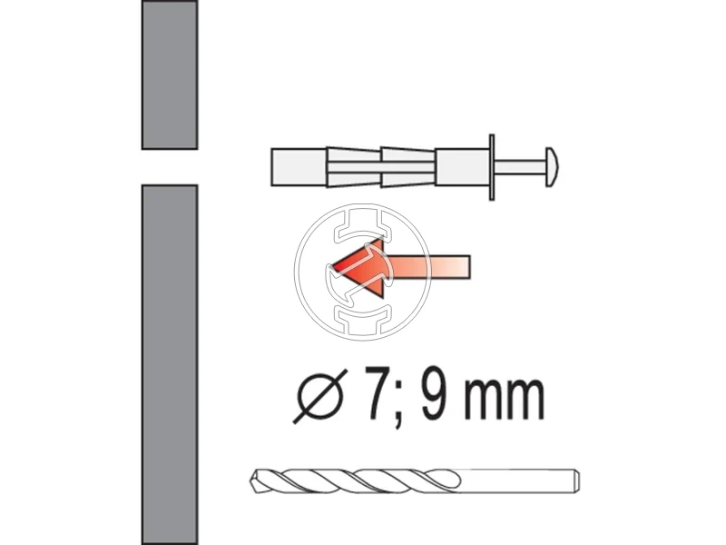 Kép: Ureges falhorgony Molly dubel beallito fogo.webp