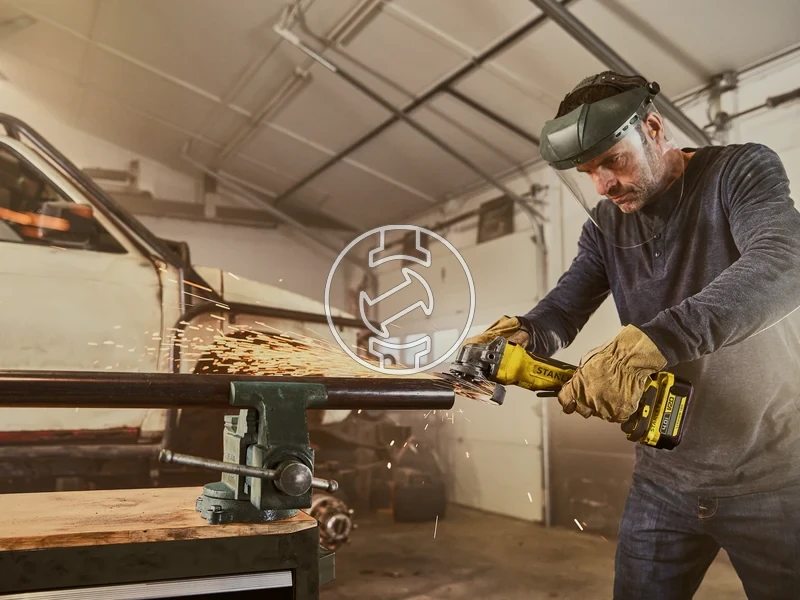 Kép: V20 MAX BL akkumulatoros sarokcsiszolo akkumulator es tolto nelkul.webp