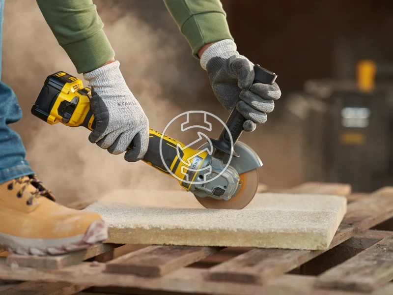 Kép: V20 MAX BL akkumulatoros sarokcsiszolo akkumulator es tolto nelkul.webp