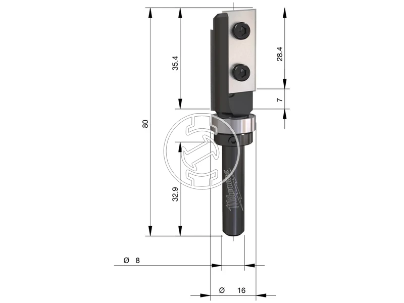 Kép: Valtolapkas elmaro S8 felso csapagyas 1680 mm-1 db.webp