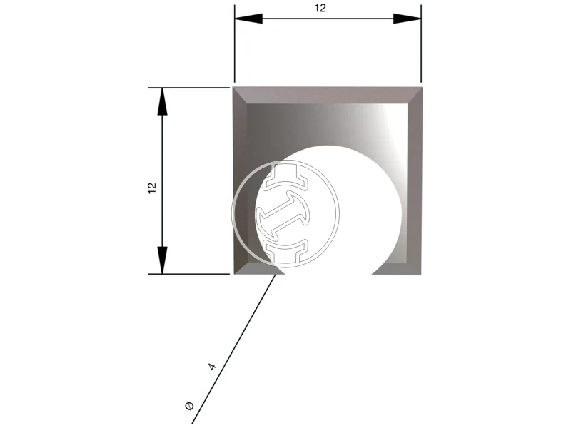 Kép: Vatolapka kes 12x12x15 mm K6-10db.webp