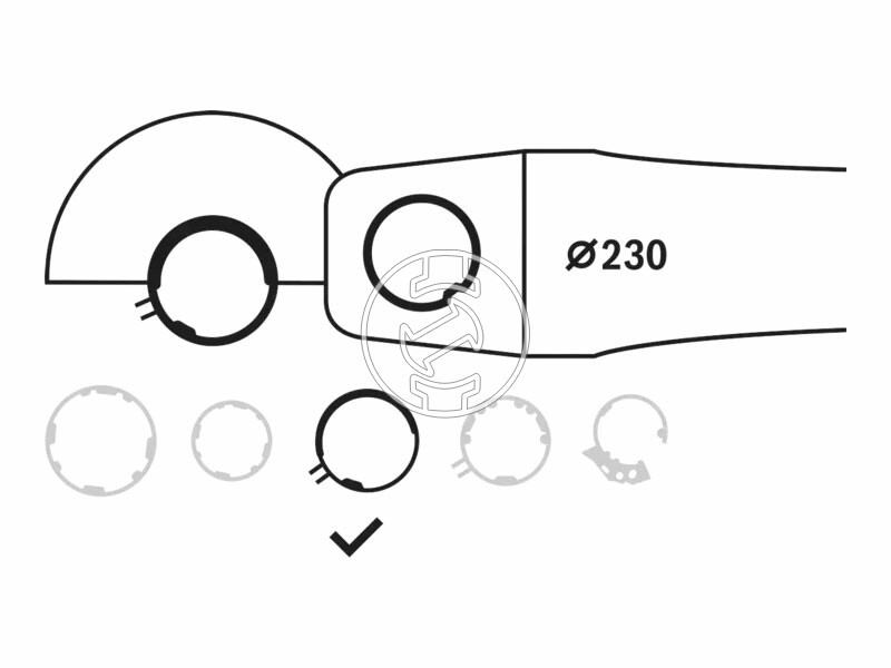 Védőburkolat sarokcsiszolóhoz