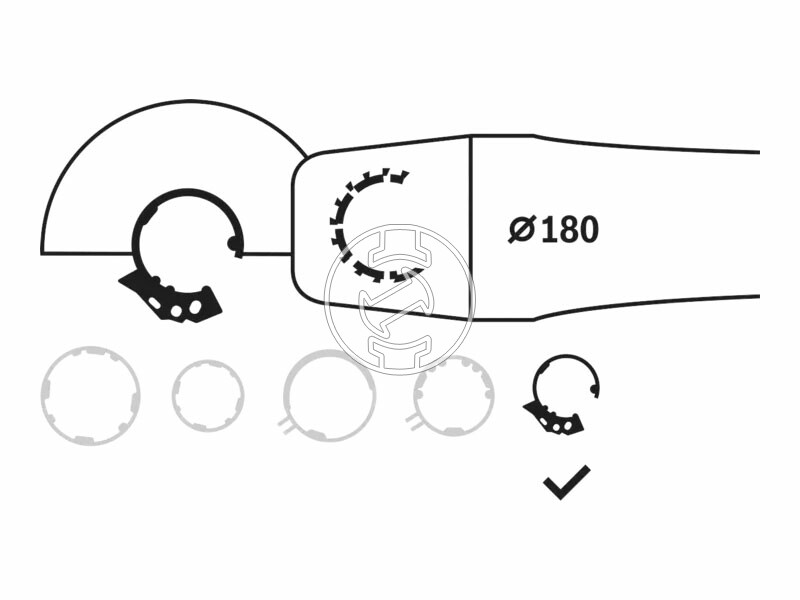Védőburkolat sarokcsiszolóhoz