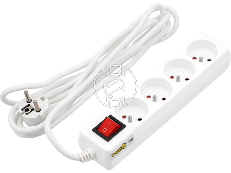 Kép: Vedoerintkezos hosszabbito eloszto 4 aljzatos kapcsoloval 3 m.webp