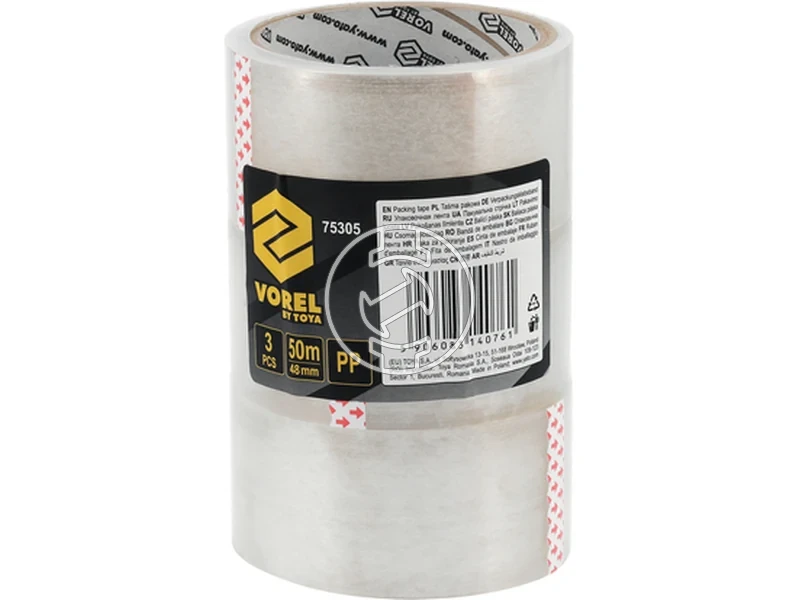 Kép: Vorel atlatszo ragasztoszalag 48 mm x 50 m 3 db_3.webp
