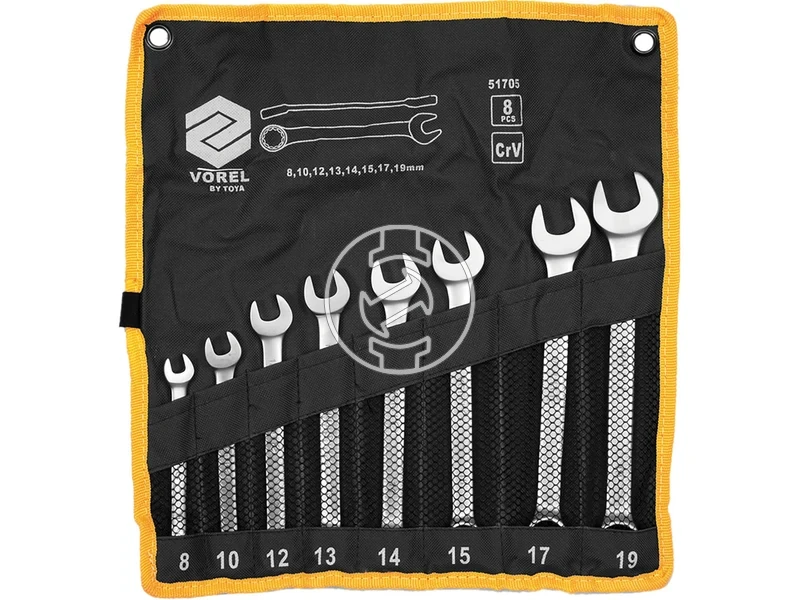 Kép: Vorel csillag-villaskulcs keszlet metrikus 8-19 mm CrV 8 reszes.webp