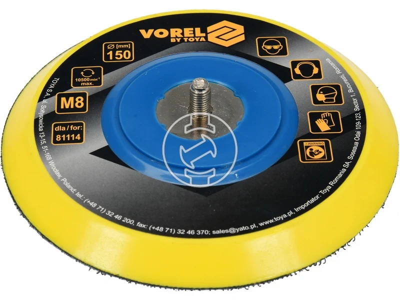 Kép: Vorel excenter talp 150 mm.webp