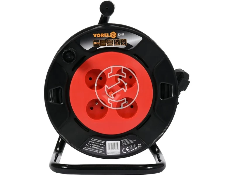 Kép: Vorel kabeldob 40 m 230 V 4 aljzat.webp