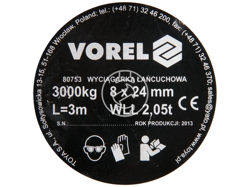 Kép: Vorel lancos emelo csorlo 3 t 25 m.webp