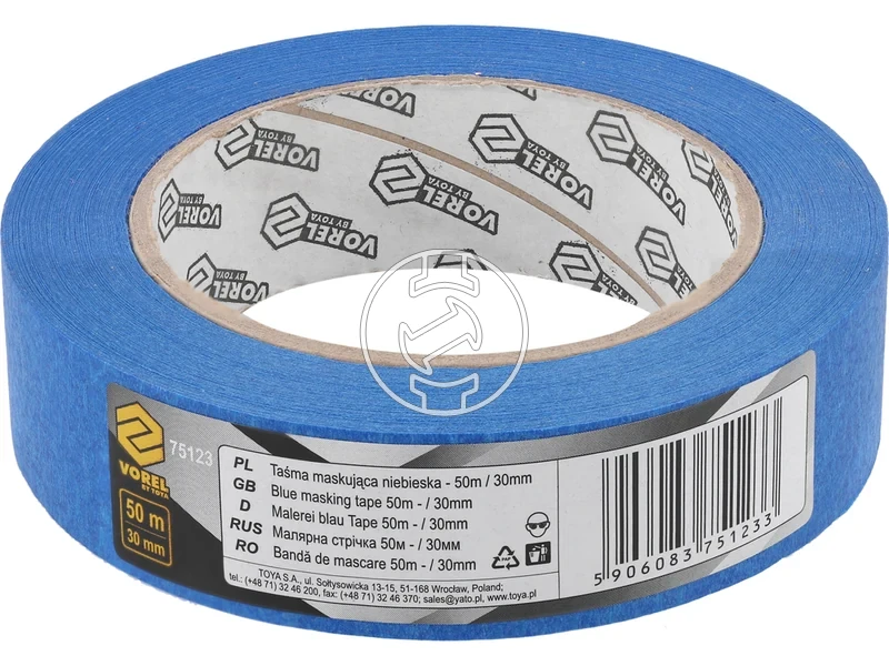 Kép: Vorel maszkoloszalag kek 30 mm x 50 m.webp