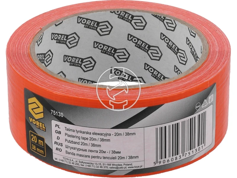 Kép: Vorel maszkoloszalag narancs 38 mm x 20 m.webp