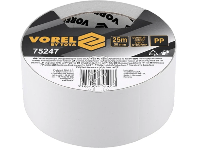 Kép: Vorel ragasztoszalag 50 m ketoldalu_2.webp