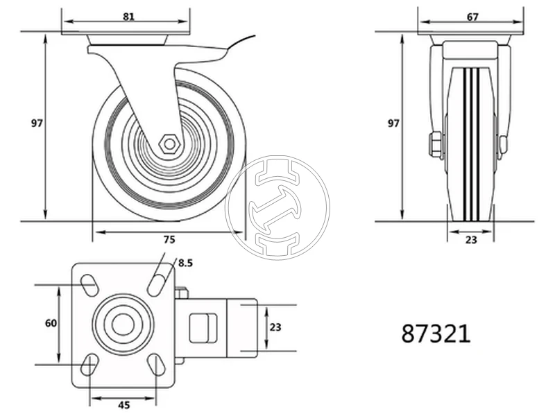 Kép: Vorel szallitokerek keszlet 75 mm 40 kg_1.webp