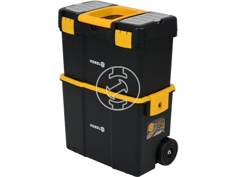 Kép: Vorel szerszamoslada 2 reszes gurulos.webp