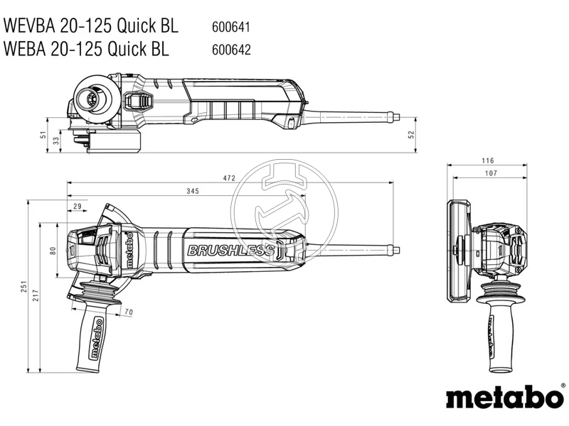 Kép: WEBA 20-150 Quick BL Sarokcsiszolo.webp