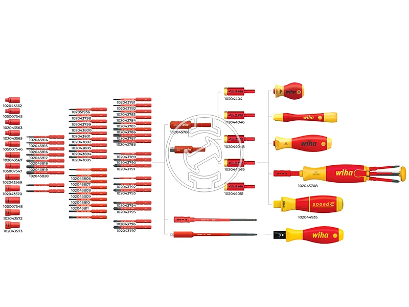 Wiha szigetelt dugókulcs 10 mm x 42 mm, 1/4 inch
