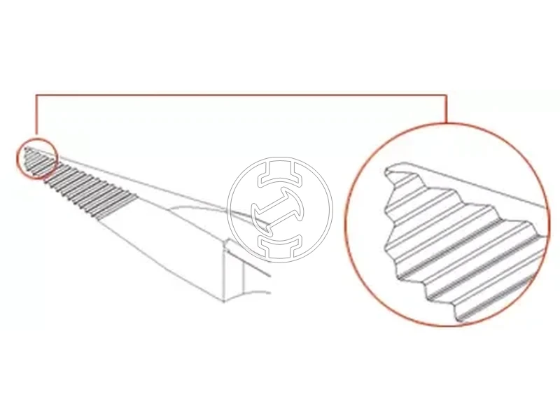 Kép: Wiha Pinza a becchi mezzitondi Industrial Con tagliente forma diritta 160 mm 6 12 32322.webp