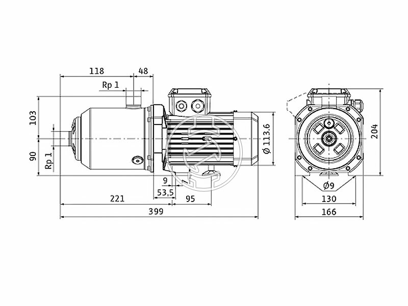 Wilo Medana CH1-L.404-1/E/E/10T centrifugál szivattyú