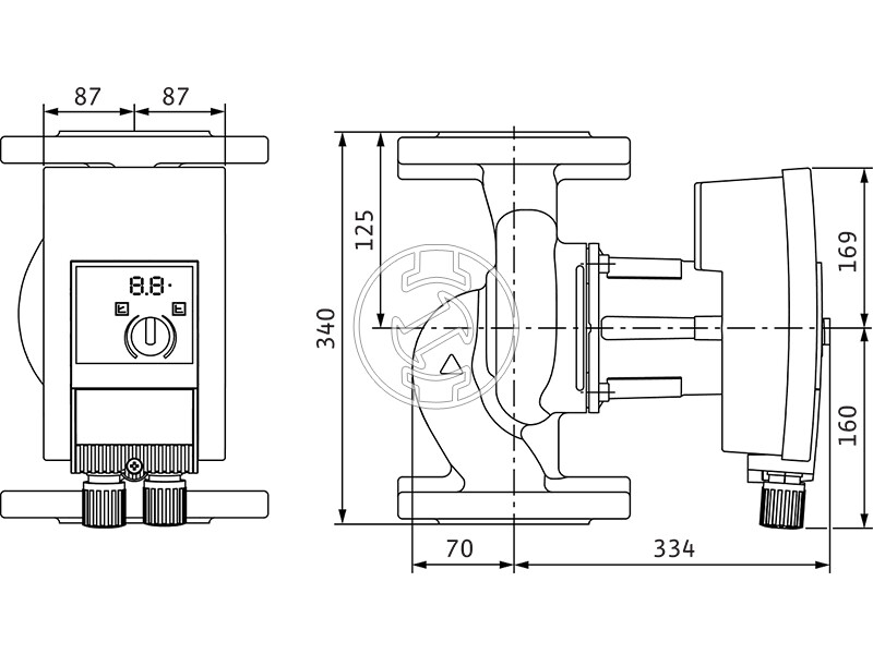 Wilo Yonos MAXO 65/0,5-12 PN6/10 keringető szivattyú
