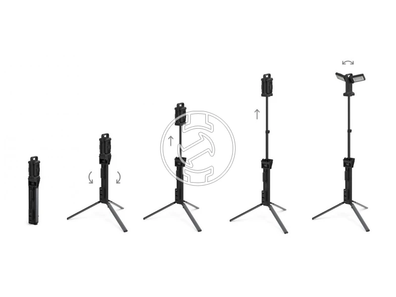 Ansmann WL11500R akkus teleszkópos térmegvilágító lámpa 11500 lm