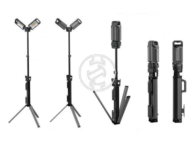 Ansmann WL5000R akkus teleszkópos térmegvilágító lámpa 7,3 V, 5000 lm