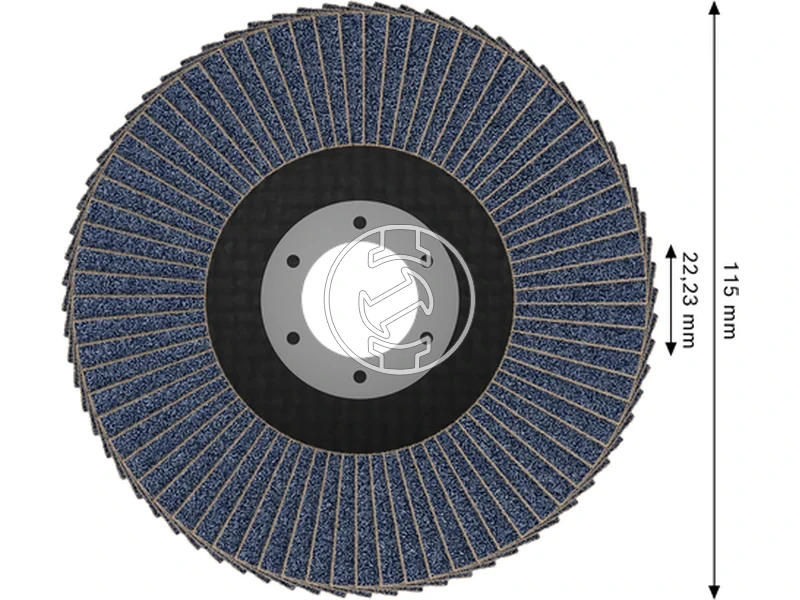 Kép: X451 Legyezotarcsa 115 T27 G120 1db.webp