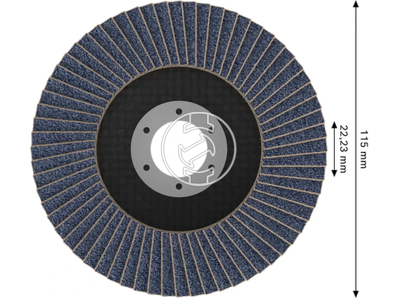 Kép: X451 Legyezotarcsa 115 T27 G60 1db.webp