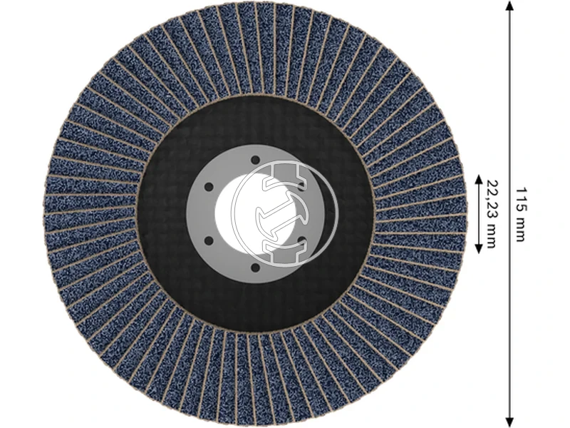 Kép: X451 Legyezotarcsa 115 T27 G80 1db.webp