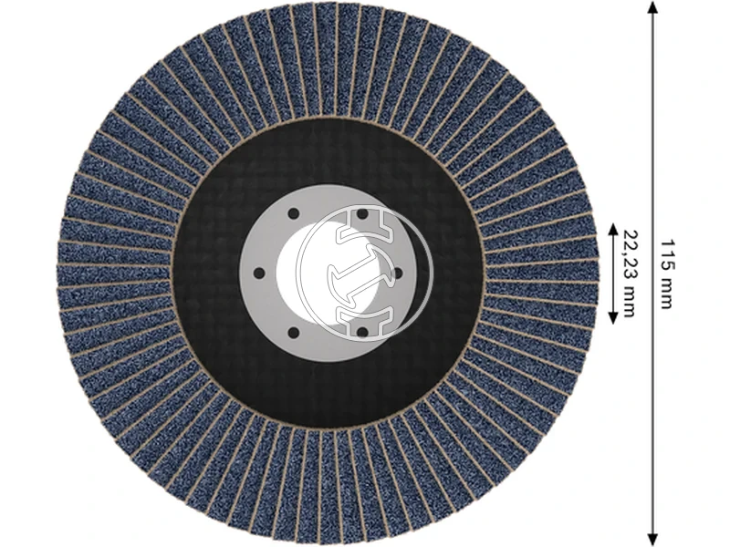 Kép: X451 Legyezotarcsa 115 T29 G120 1db.webp