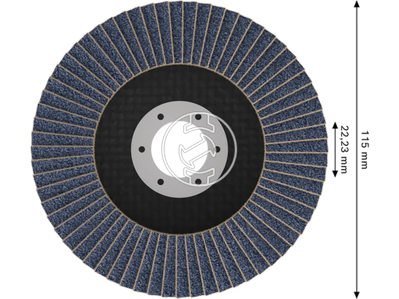 Kép: X451 Legyezotarcsa 115 T29 G60 1db.webp