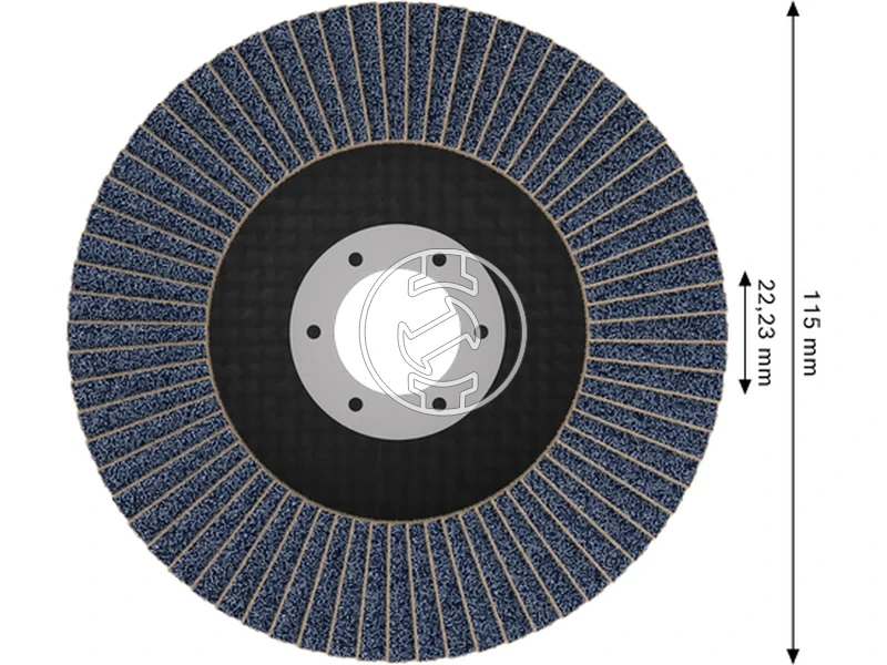 Kép: X451 Legyezotarcsa 115 T29 G80 1db.webp