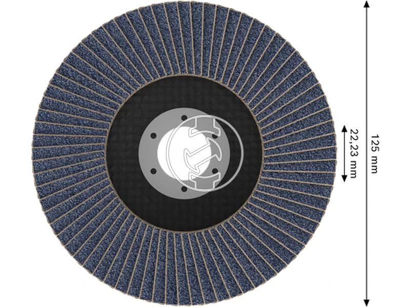 Kép: X451 Legyezotarcsa 125 T27 G60 1db.webp
