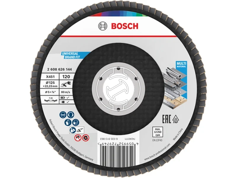 Kép: X451 Legyezotarcsa 125 T29 G120 1db.webp