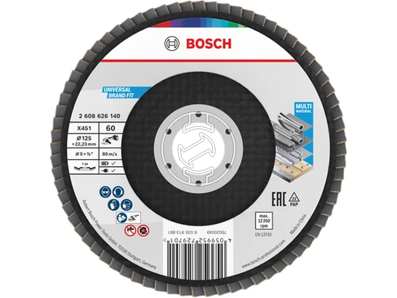 Kép: X451 Legyezotarcsa 125 T29 G60 1db.webp