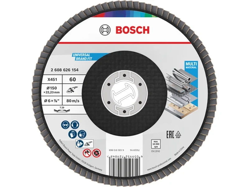 Kép: X451 Legyezotarcsa 150 T29 G60 1db.webp