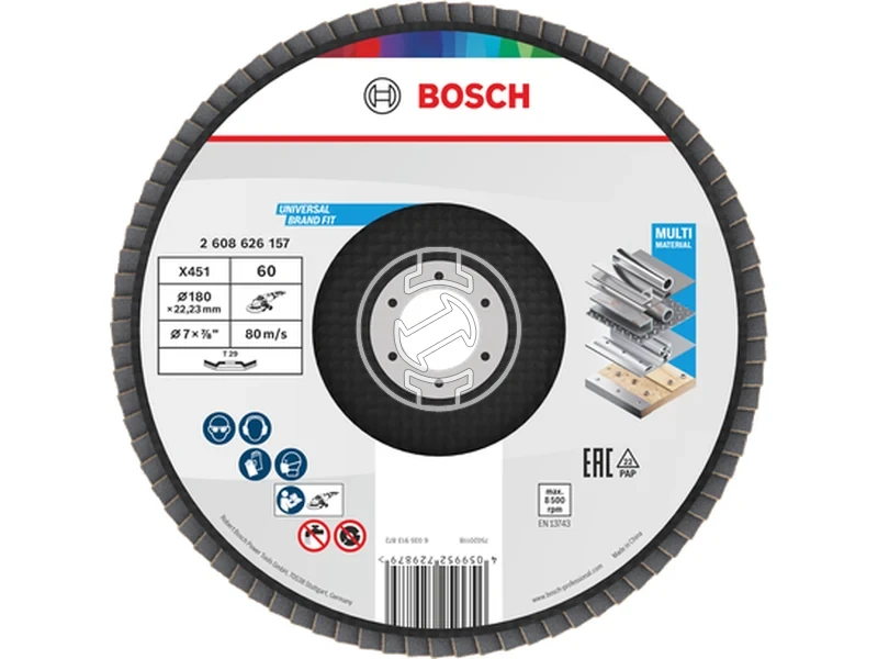 Kép: X451 Legyezotarcsa 180 T29 G60 1db.webp