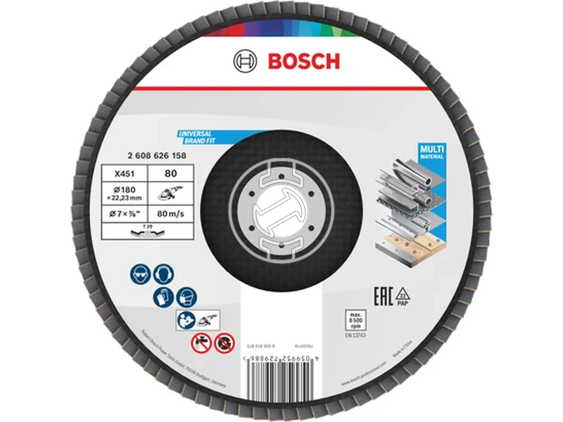 Kép: X451 Legyezotarcsa 180 T29 G80 1db.webp