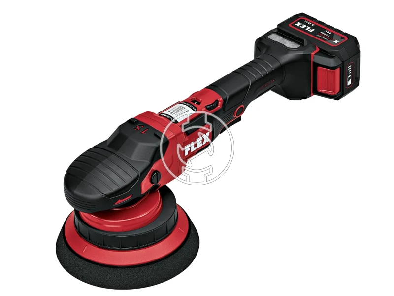 Flex XFE 15 150 akkus polírozógép | 2 x 5 Ah akku + töltõ