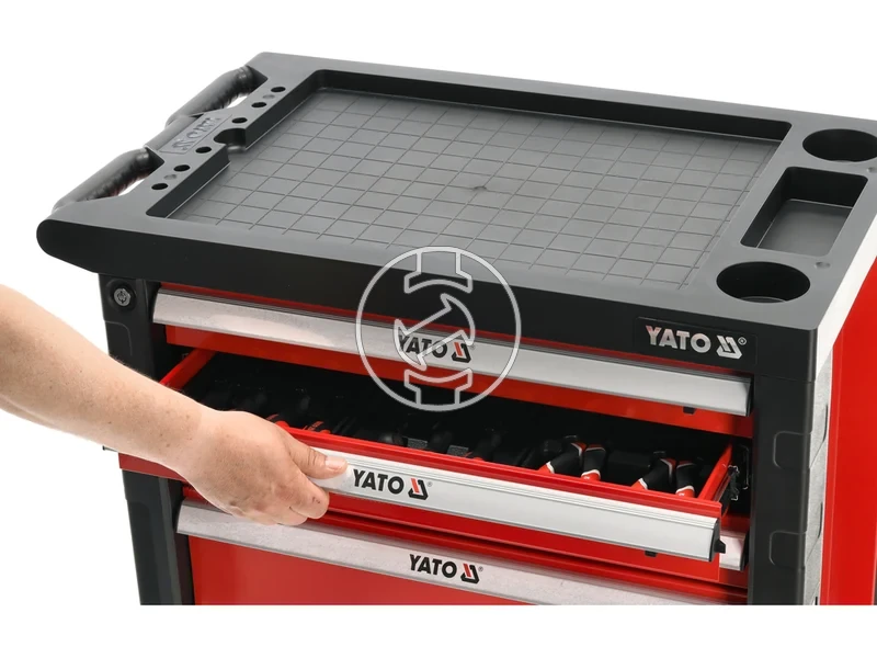 Kép: Yato 6 fiokos szerszamos kocsi 177 reszes.webp