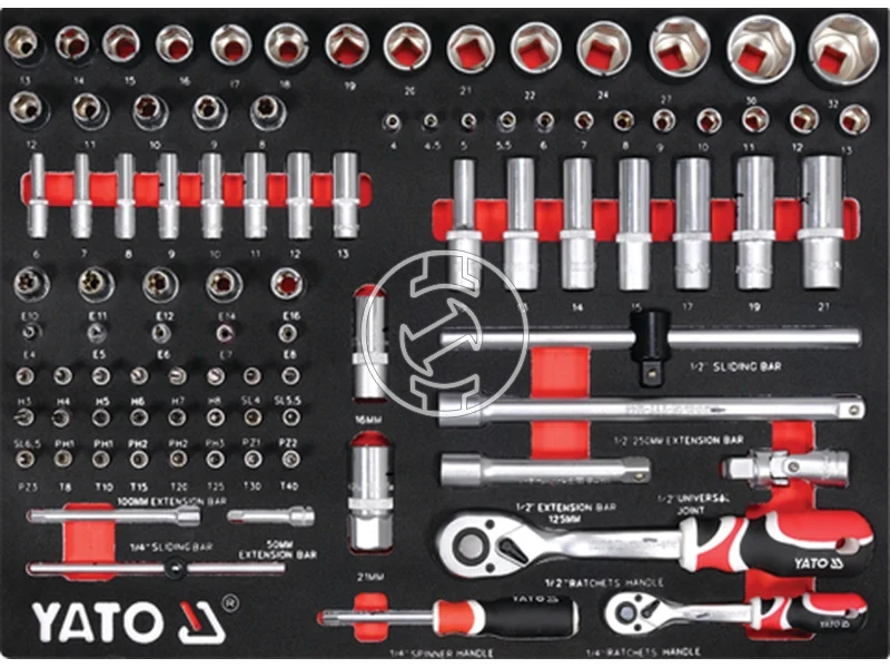 Kép: Yato 7 fiokos szerszamos kocsi 157 reszes.webp