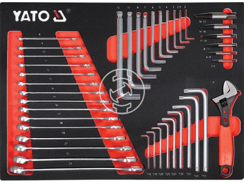 Kép: Yato 7 fiokos szerszamos kocsi 157 reszes.webp