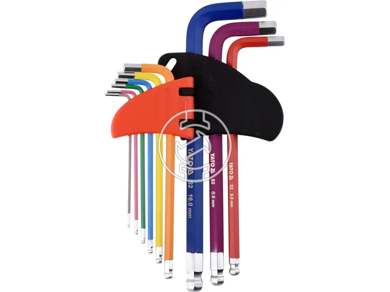 Kép: Yato 9 DB HOSSZU HEX KULCS GOLYOSZETT 15-10MM.webp