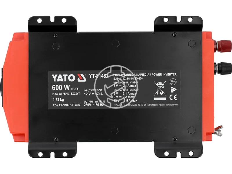 Kép: Yato akkumulator konverter 12 V230 V 600 W.webp