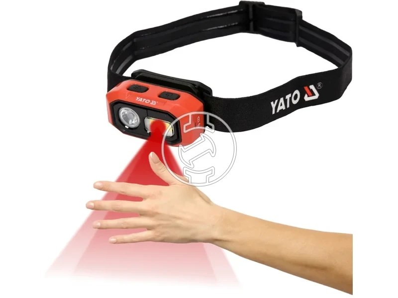 Kép: YATO Akkus LED fejlampa 480 lumen mozgaserzekelos.webp