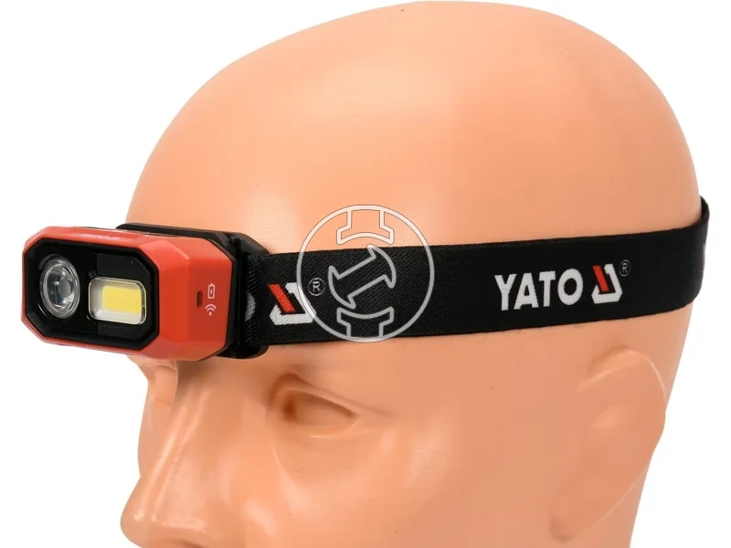 Kép: YATO Akkus LED fejlampa 480 lumen mozgaserzekelos.webp
