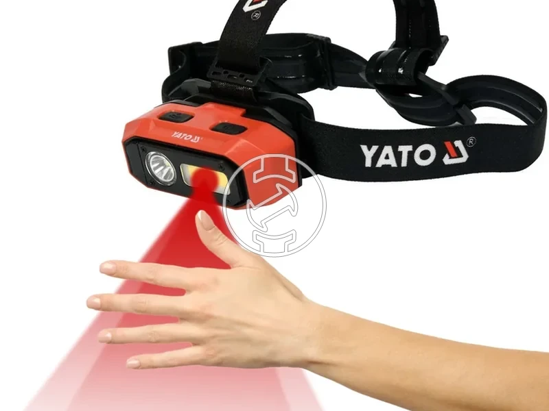 Kép: YATO Akkus LED fejlampa 800 lumen mozgaserzekelos YT-08594.webp