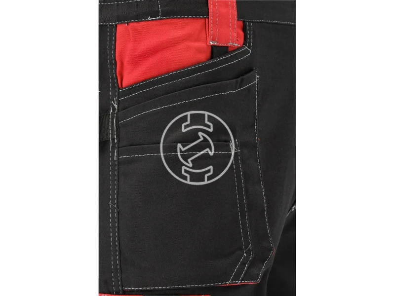 Kép: Yato ASH rovid munkanadrag fekete-piros M.webp