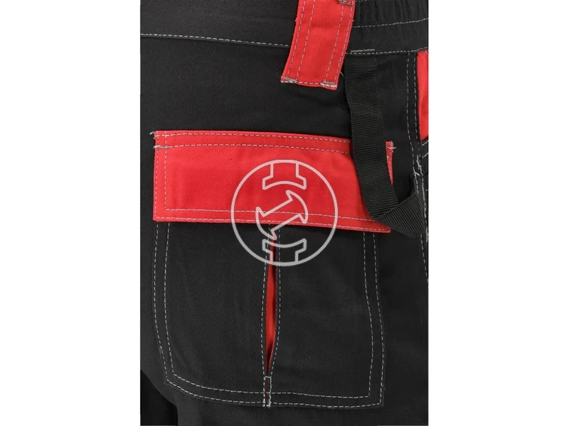 Kép: Yato ASH rovid munkanadrag fekete-piros S.webp