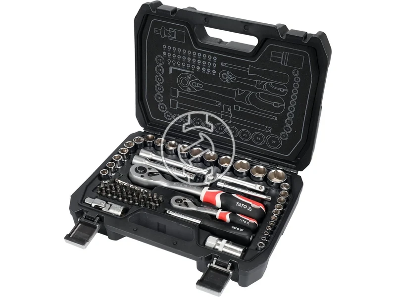 Kép: Yato bit-es dugokulcs keszlet 12-14 inch 72 reszes.webp